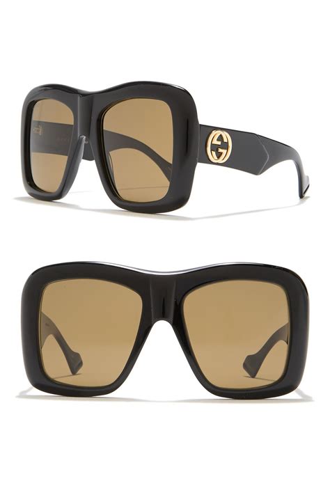 oversize gucci sunglasses|gucci unisex fashion 54mm sunglasses.